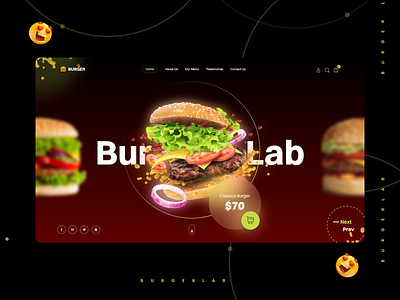 Burger Delivery Landing Page