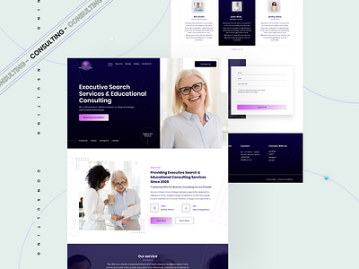 Educational Consulting - Website Design advisor bussiness clean consultancy consulting design e learning education landing page learning minimalist school ui university ux website