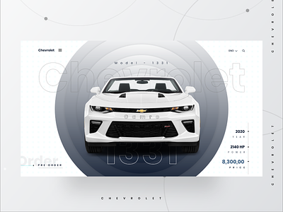 Chevrolet Camro - Website Design auto automobile bmw camro cars carwebsite clean ferrari lamborghini luxury mercedes minimal porsche sportscar ui ux webdesign website