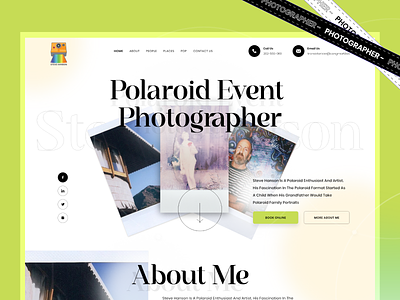 Polaroid Event Photographer- Website Design