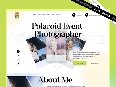 Polaroid Event Photographer- Website Design