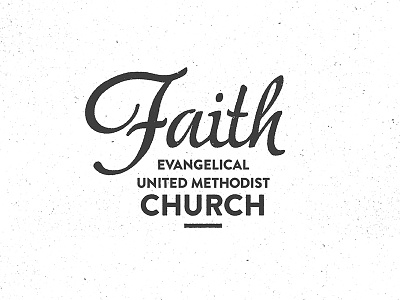 Faith Logo church drawn faith hand identity illustration lettering logo texture typography vintage