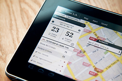 Crime Map View android app crime map tablet