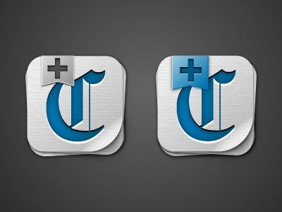 Web App Bookmark Icon emboss icon ios iphone newspaper web app