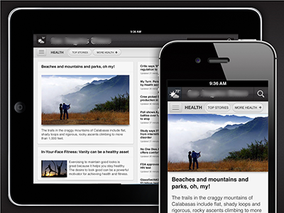 Responsive Design design device agnostic mobile navigation news responsive scalable site tablet