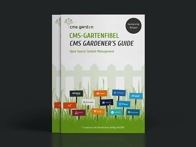 CMS Garden Compendium Relaunch book cover branding concept design illustration