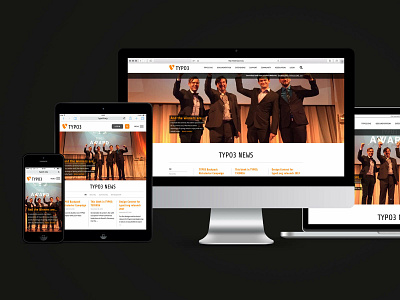 typo3.org Responsive Relaunch Contest Layout