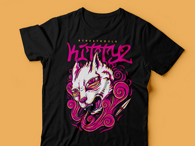 Kittyz t-shirt design digital printing press screen print t shirt illustration tshirt art tshirt design tshirt graphics tshirt mockup