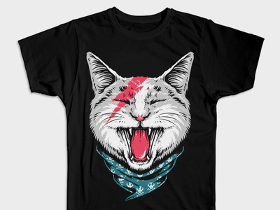 Cat Rock t-shirt design