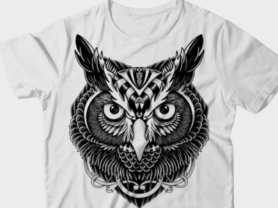 Owl Ornate t-shirt design