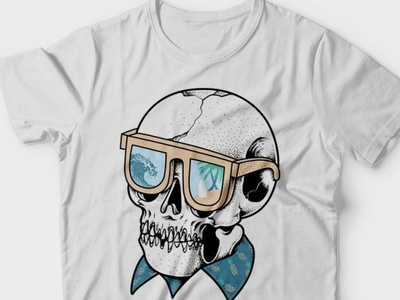 Skull Holiday T Shirt Design