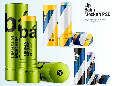 Download Glossy Matte And Metallized Lip Balm Mockup By Oleksandr Hlubokyi On Dribbble