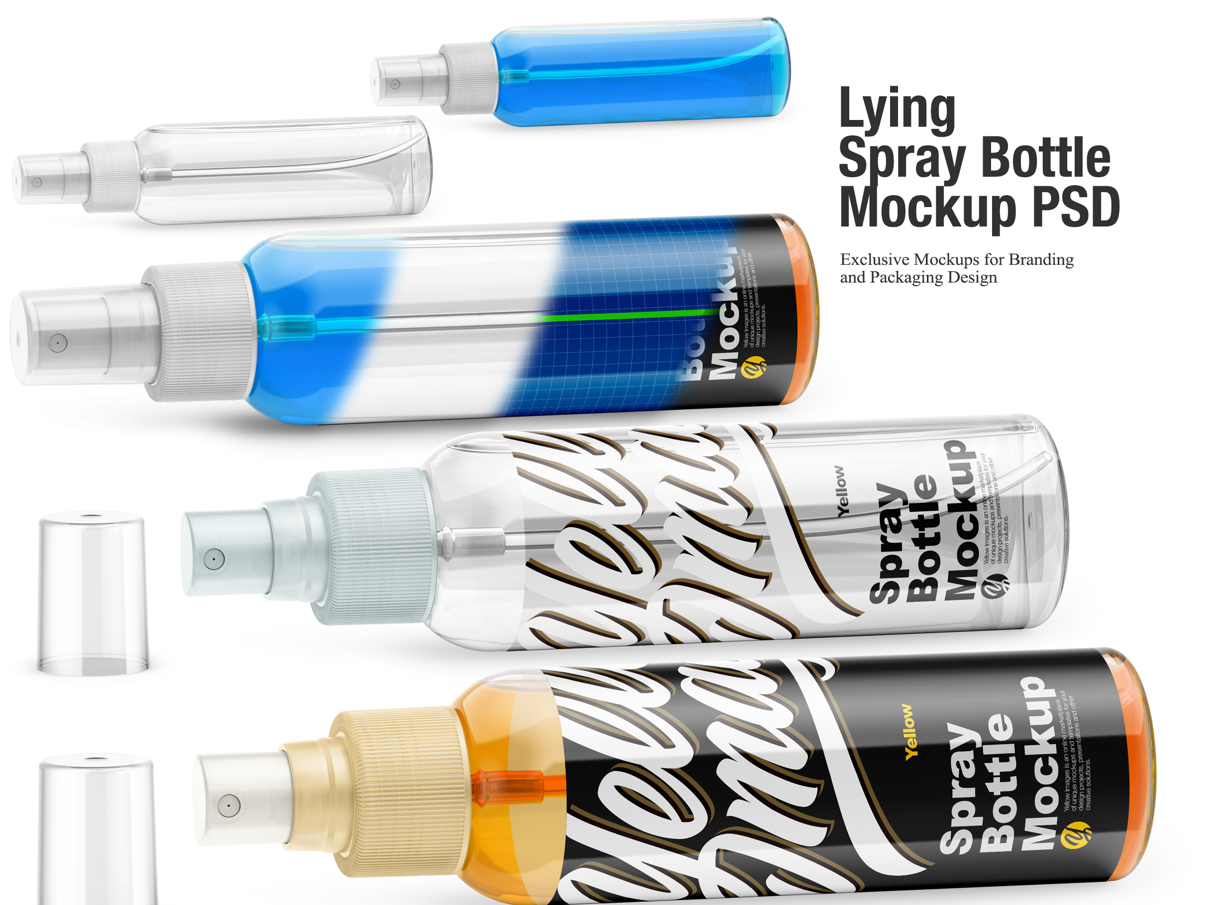 Download Lying Spray Bottle Mockup Psd By Oleksandr Hlubokyi On Dribbble PSD Mockup Templates