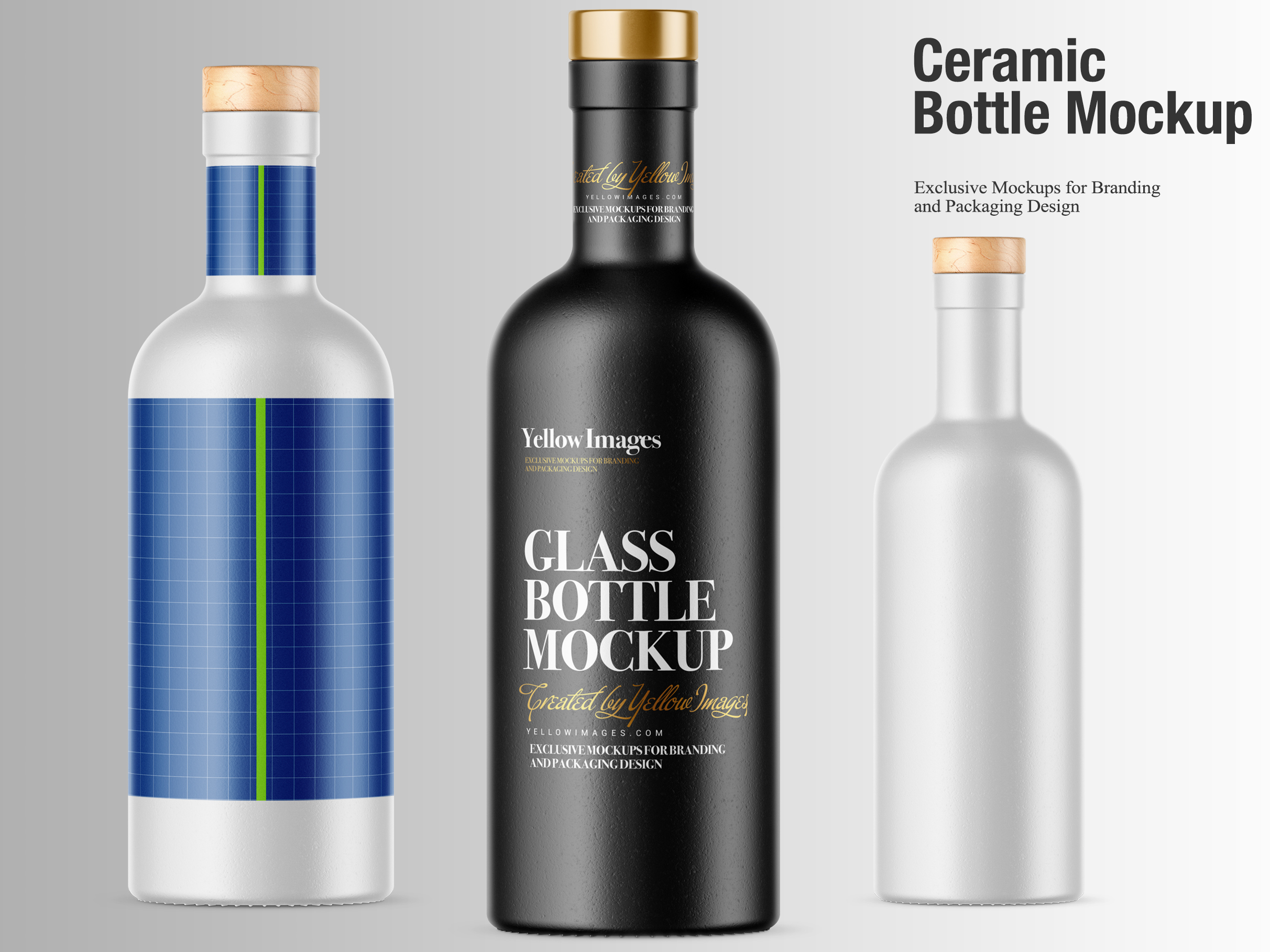 Download Ceramic Bottle Mockup By Oleksandr Hlubokyi On Dribbble PSD Mockup Templates