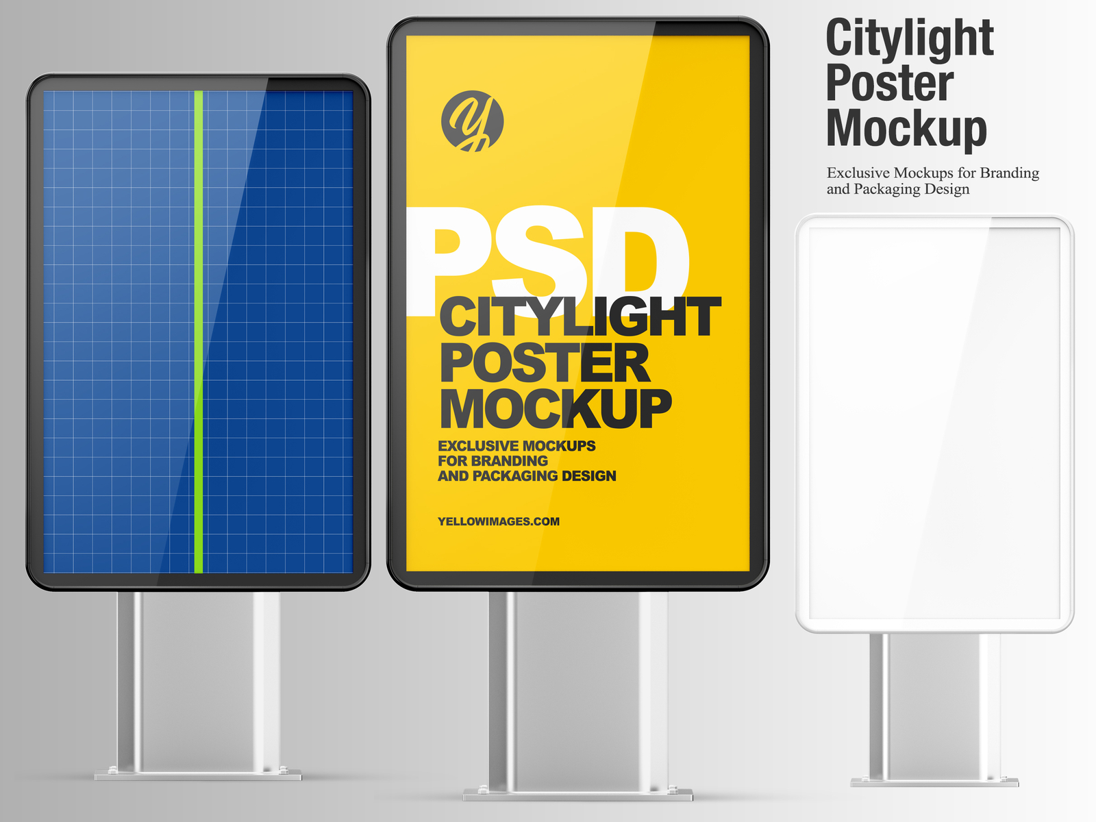 Download Citylight Poster Mockup By Oleksandr Hlubokyi On Dribbble PSD Mockup Templates