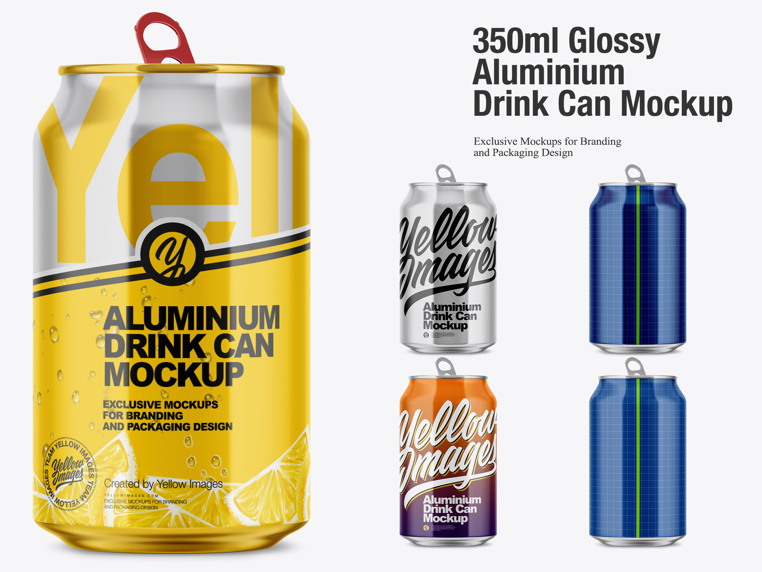Download 350 Aluminium Can By Oleksandr Hlubokyi On Dribbble PSD Mockup Templates