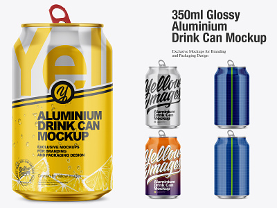 Download Glossy Aluminium Can Designs Themes Templates And Downloadable Graphic Elements On Dribbble