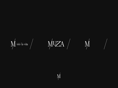 Muza responsive logo. brand design brand identity branding design elegant graphic design italian italy logo luxury minimal minimal logo minimalism visual identity