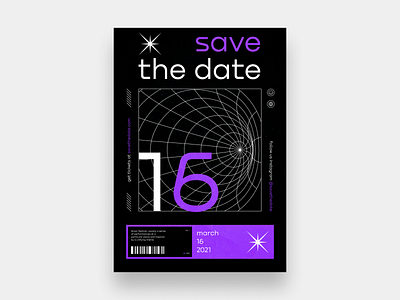 Poster Save the date abstract brutalism design experiment graphic graphic design poster poster art save the date typogaphy ui