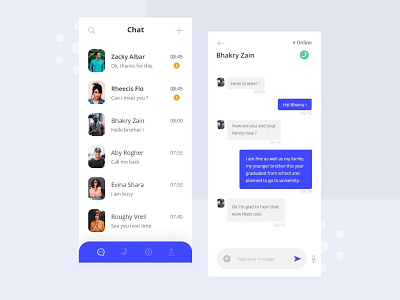 Chat App app app design branding design icon minimal social media ui ux