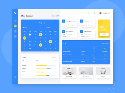 Calendar Dashboard dashboad design icon logo minimal ui ux