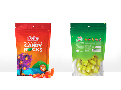Zubi Candy Rocks candy color fantasy flavor packaging print
