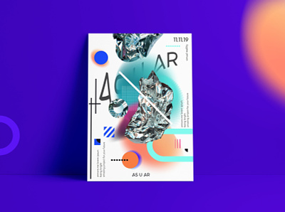 Holographic & abstract poster design abstract brand design brand identity branding packaging design pattern design patterns poster textured visual design visual identity