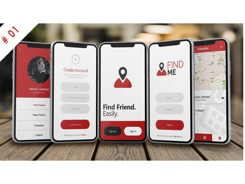 Find Me App by Sadat Ahmad on Dribbble