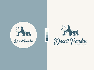 Desert Pandas Logo art branding design logo ui ux vector