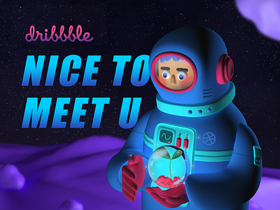 Dribbble , nice to meet you! sprouting star universe