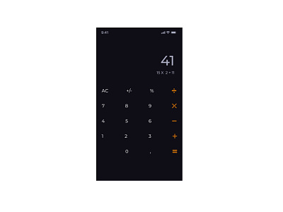 Calculator 004 design ui ux web