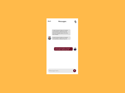 Direct Messaging daily UI -013