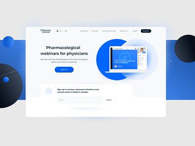 PharmaCourse 2019 courses design medicine pharma pharmacy webdesign webinar webinars website design