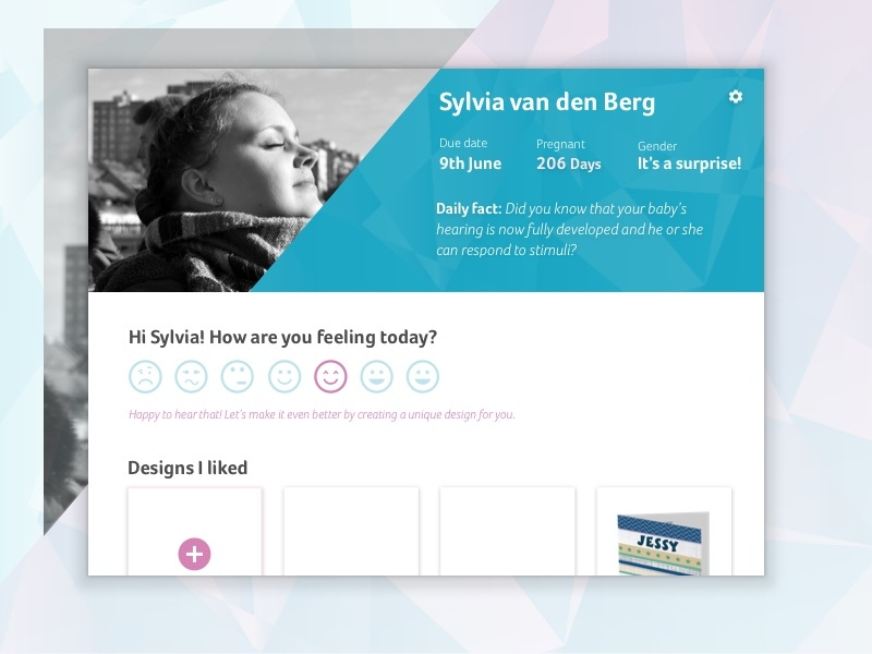 006 sketchpad photo pink blue pregnant user profile userprofile dailyui dailyui006