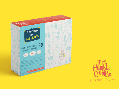 Mrs Humble Crumble Packaging design kids book logo packaging