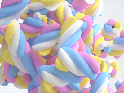 Nubes 2020 3d animation c4d candy cinema4d design motion octane render