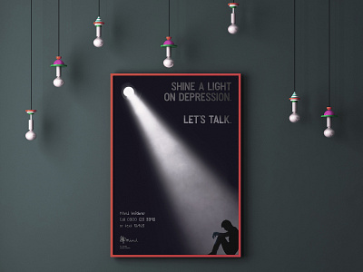 MIND - Let's Talk awareness campaign mental health poster