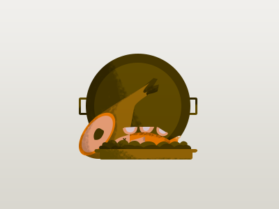 Paella food icon