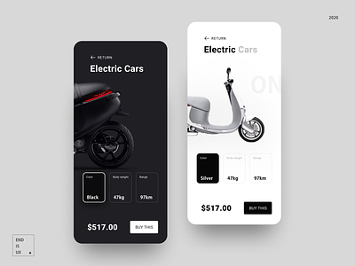 Electric car purchase application app buy electric cars illustration mobileapp moped navigation payment profile track tracking ui uiux 界面设计