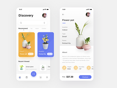 Plant Shop Mobile App application description flower flowers iphone leaf leaves login mobile mobileapp mobileui nature plant plants potted sign in tags tree welcome 界面设计