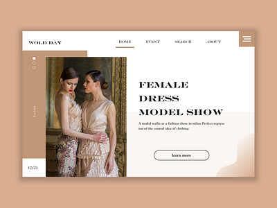 Fashion week web design