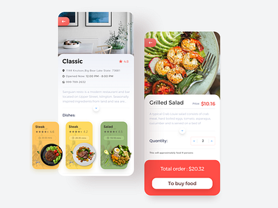 Order a meal service account app branding buy calendar clean dailyui design flat footer managenment minimal mobile personal task tasks team ux 沙拉 订餐 预定