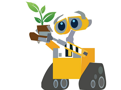 Wall-E robot cute environment day