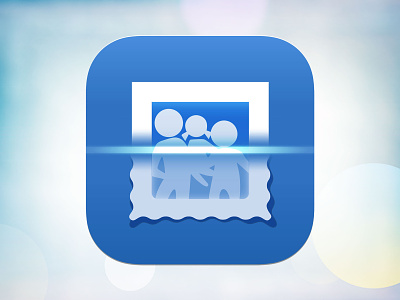 Photo Scanning App Icon concept (WIP) app app icon design ios ipad photo photoshop scanner ui
