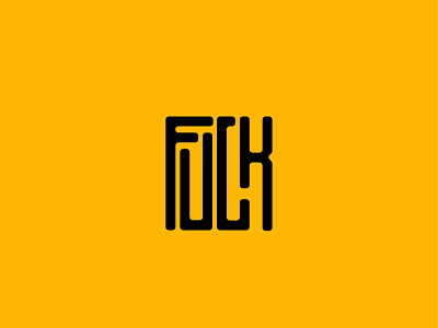 Fuck Type design flat icon identity letter logo type ui