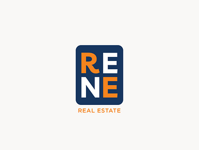 RENE Real Estate Logo Design design flat graphicdesign graphics identity logo logo a day logodesign logodesigner logodesigns logomark logos logosai logotype