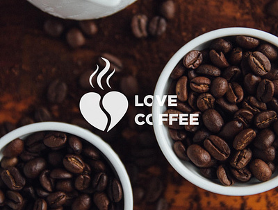 Love Coffee Logo Design coffee design flat graphic graphicdesign icon logo logodesign logomaker logos logosai logotype love vector