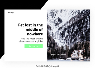 Daily UI 003 dailyui dailyui 003 landing page ui