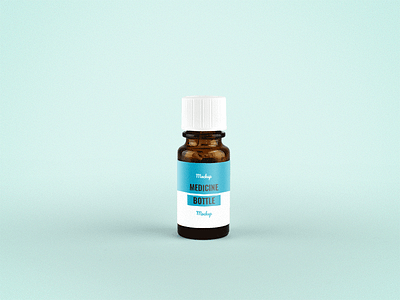 Small Medicine Bottle Mockup by GraphBerry on Dribbble