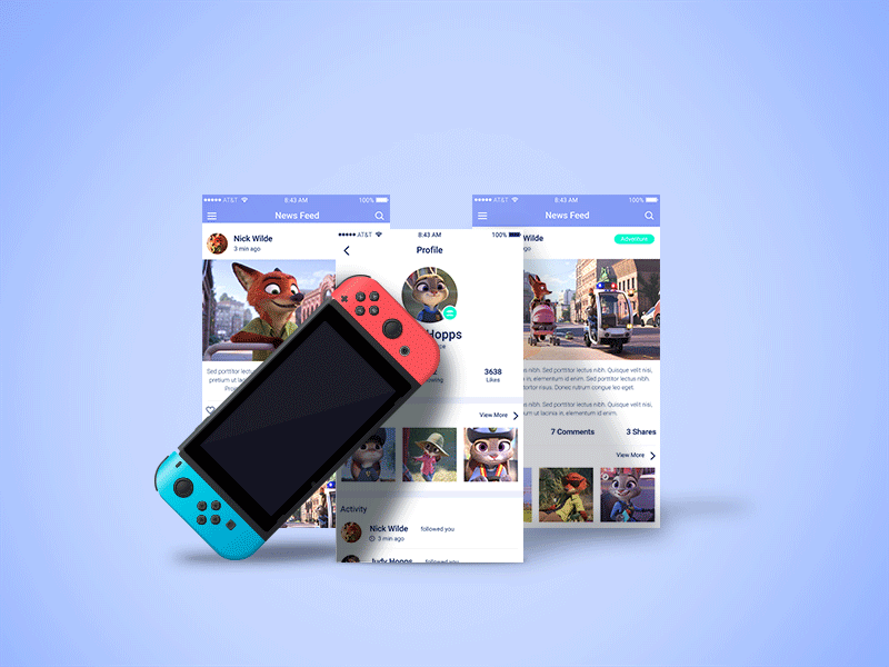 Download Gaming Concept Screen Mockup by GraphBerry on Dribbble